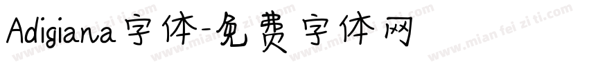 Adigiana字体字体转换