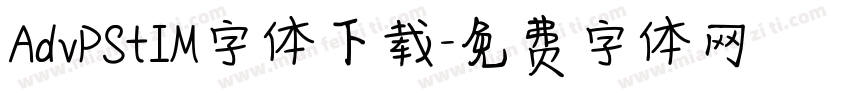 AdvPStIM字体下载字体转换