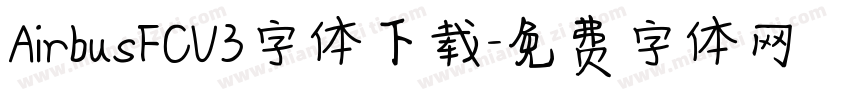 AirbusFCU3字体下载字体转换