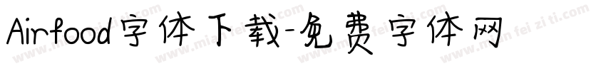Airfood字体下载字体转换