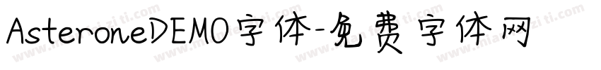 AsteroneDEMO字体字体转换