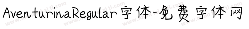 AventurinaRegular字体字体转换