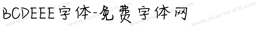 BCDEEE字体字体转换
