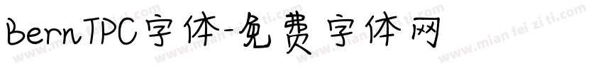 BernTPC字体字体转换