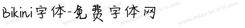 Bikini字体字体转换