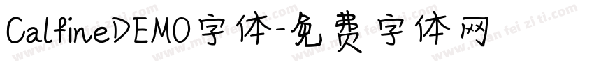 CalfineDEMO字体字体转换