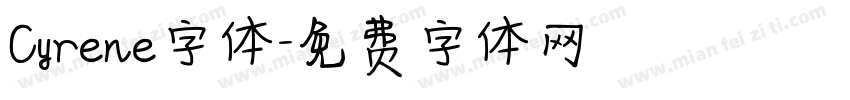 Cyrene字体字体转换