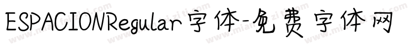 ESPACIONRegular字体字体转换