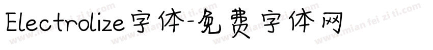 Electrolize字体字体转换