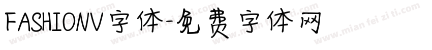 FASHIONV字体字体转换