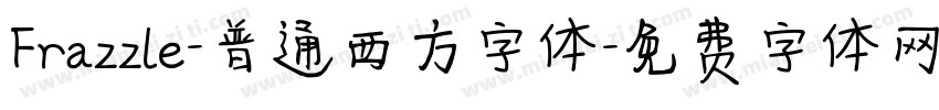 Frazzle-普通西方字体字体转换