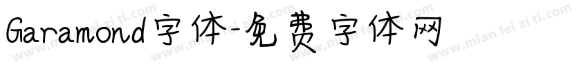 Garamond字体字体转换