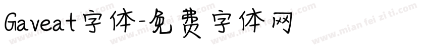 Gaveat字体字体转换
