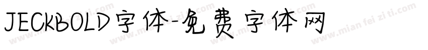 JECKBOLD字体字体转换