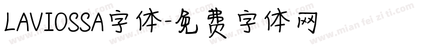 LAVIOSSA字体字体转换