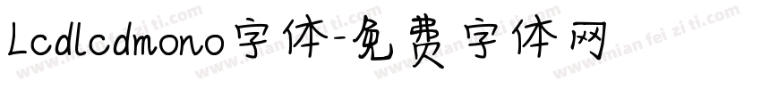 Lcdlcdmono字体字体转换