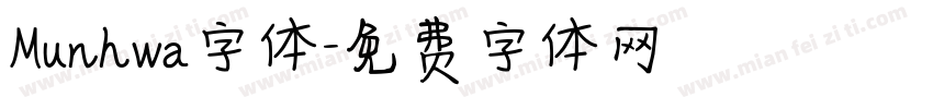 Munhwa字体字体转换