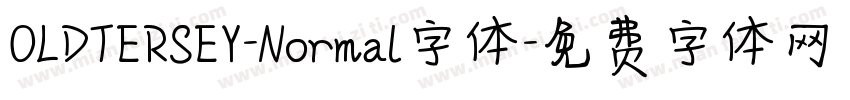 OLDTERSEY-Normal字体字体转换