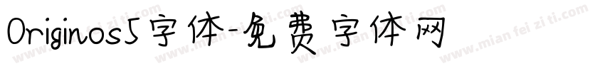 Originos5字体字体转换