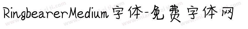RingbearerMedium字体字体转换
