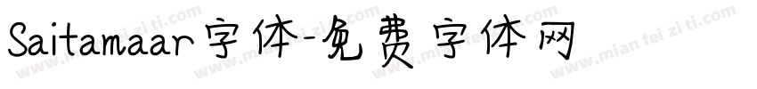 Saitamaar字体字体转换
