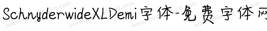 SchnyderwideXLDemi字体字体转换