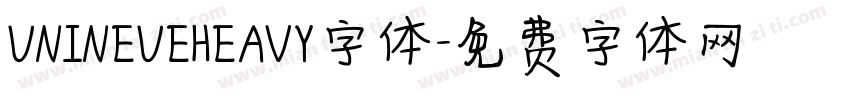 UNINEUEHEAVY字体字体转换