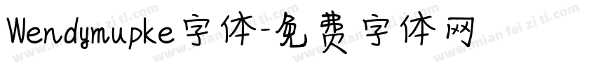 Wendymupke字体字体转换