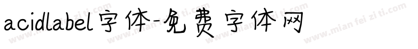 acidlabel字体字体转换