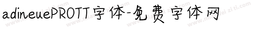adineuePROTT字体字体转换