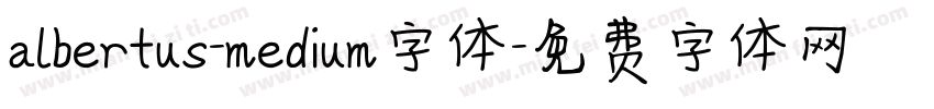 albertus-medium字体字体转换