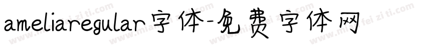 ameliaregular字体字体转换