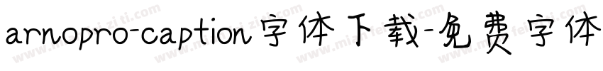arnopro-caption字体下载字体转换