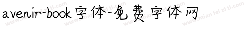 avenir-book字体字体转换