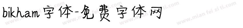 bikham字体字体转换
