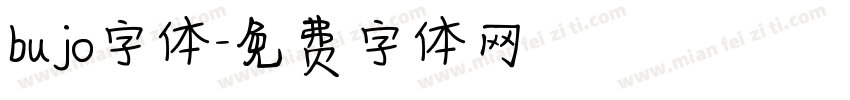bujo字体字体转换