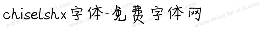 chiselshx字体字体转换