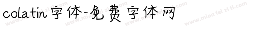 colatin字体字体转换