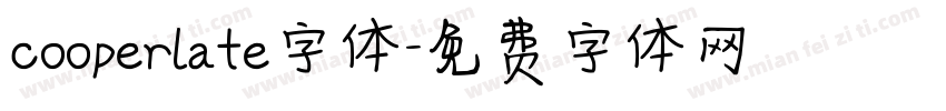 cooperlate字体字体转换