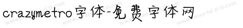 crazymetro字体字体转换