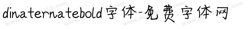 dinaternatebold字体字体转换