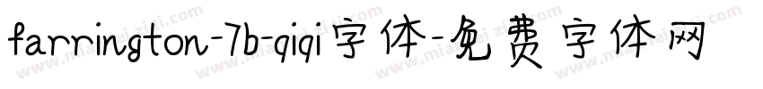 farrington-7b-qiqi字体字体转换