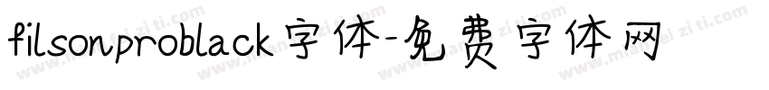 filsonproblack字体字体转换