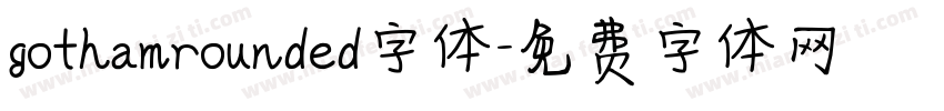 gothamrounded字体字体转换