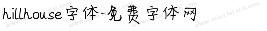 hillhouse字体字体转换