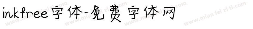 inkfree字体字体转换