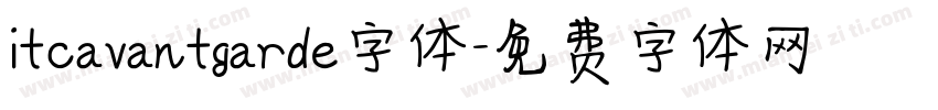 itcavantgarde字体字体转换