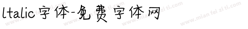 ltalic字体字体转换