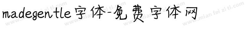 madegentle字体字体转换