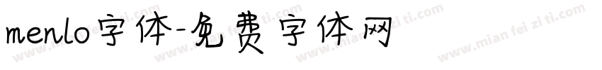 menlo字体字体转换